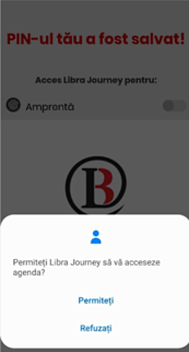Inregistrare aplicatie Libra Journey