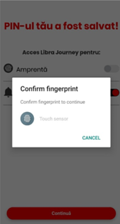 Inregistrare aplicatie Libra Journey