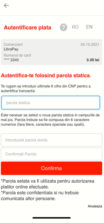 Inrolare card Journey