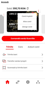 Optiuni card