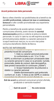 Comanda card Libra Bank