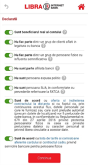 Comanda card Libra Bank