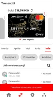 Comanda card