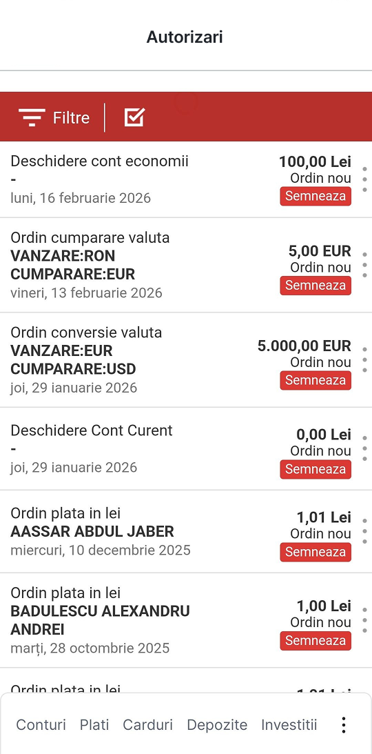Autorizari ordine de plata