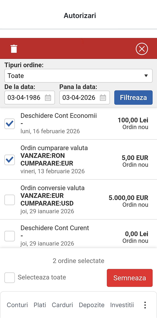 Autorizari ordine de plata
