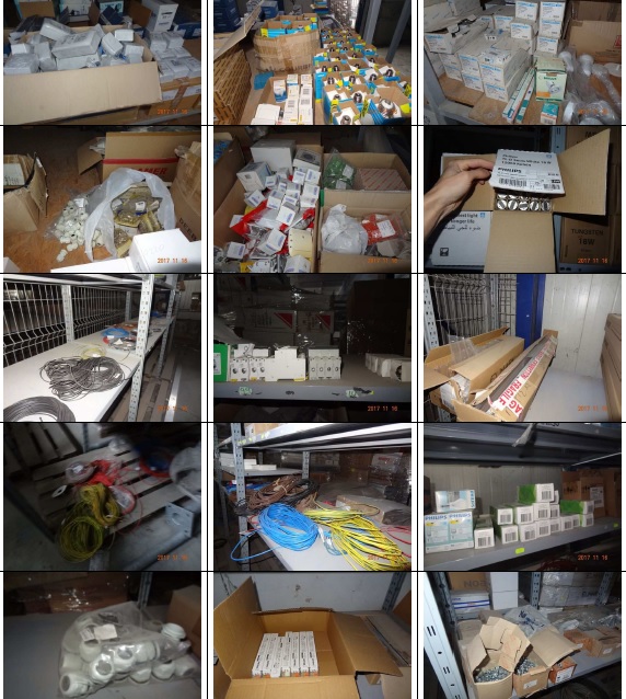 Stoc marfa produse electrice