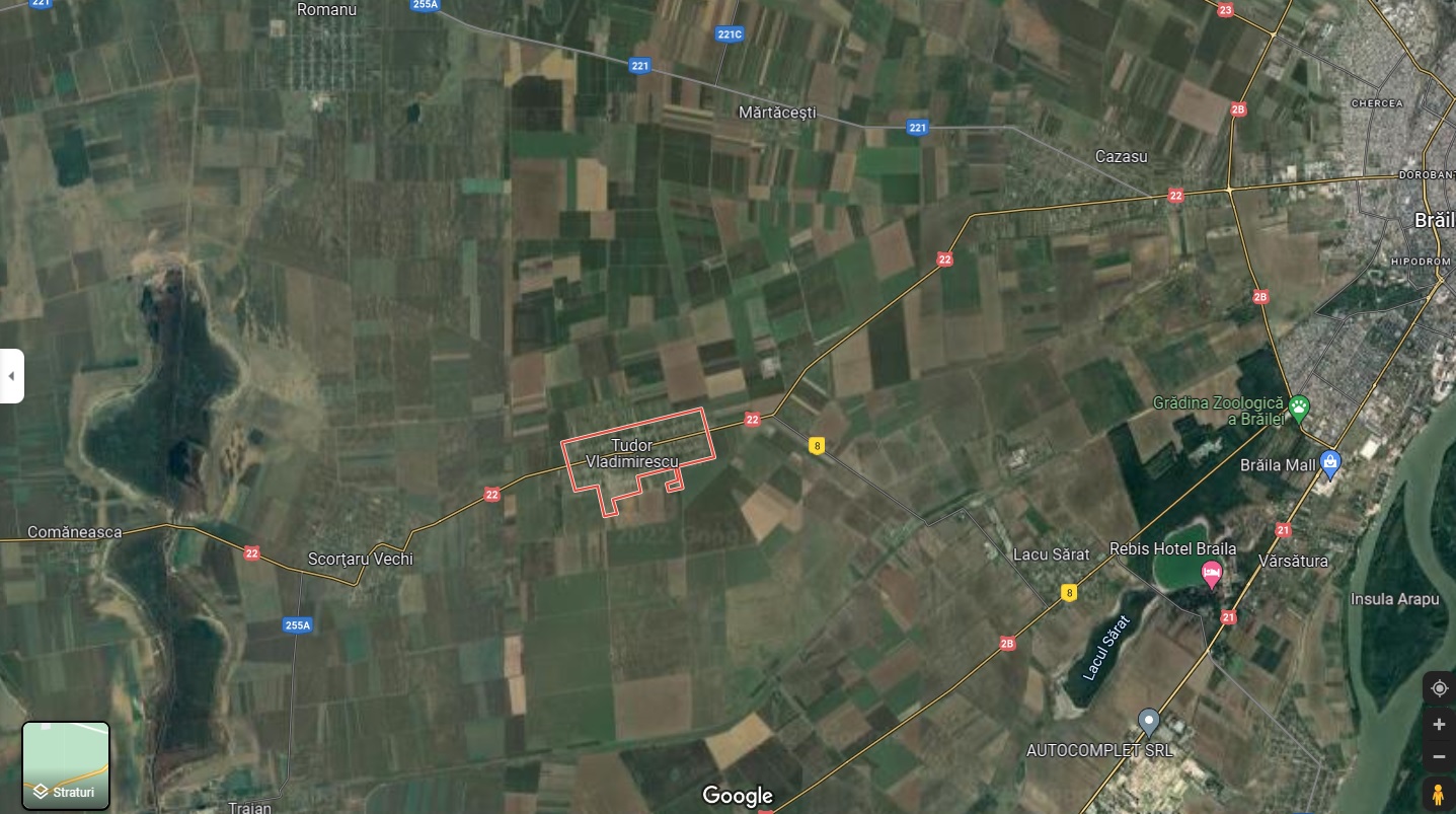 Teren extravilan arabil Tudor Vladimirescu judet Braila 