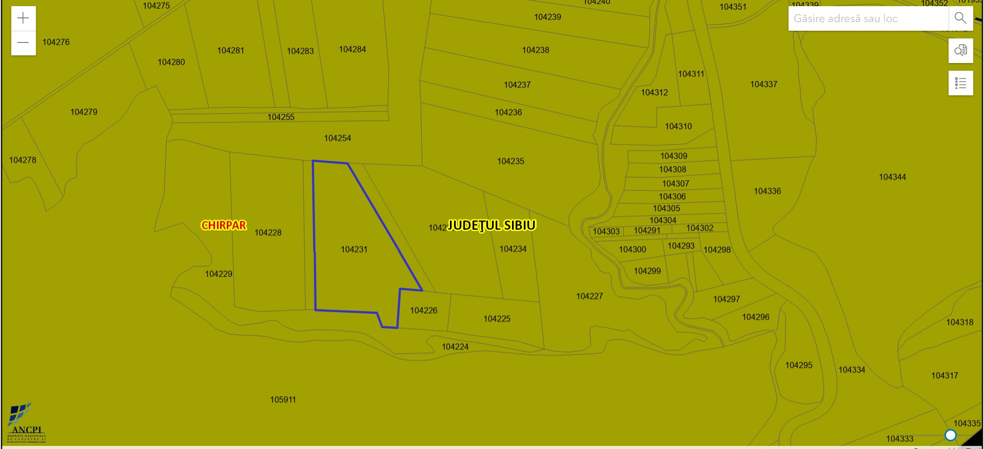 Vanzare teren Chirpar jud Sibiu