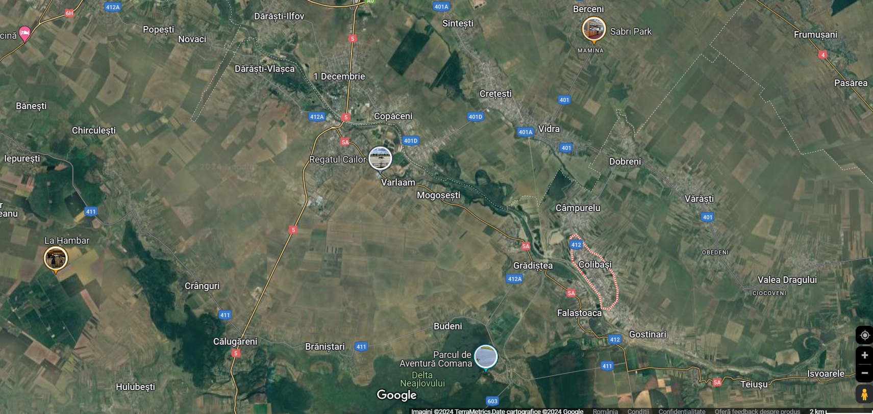 Terenuri intravilane Colibasi, jud Giurgiu