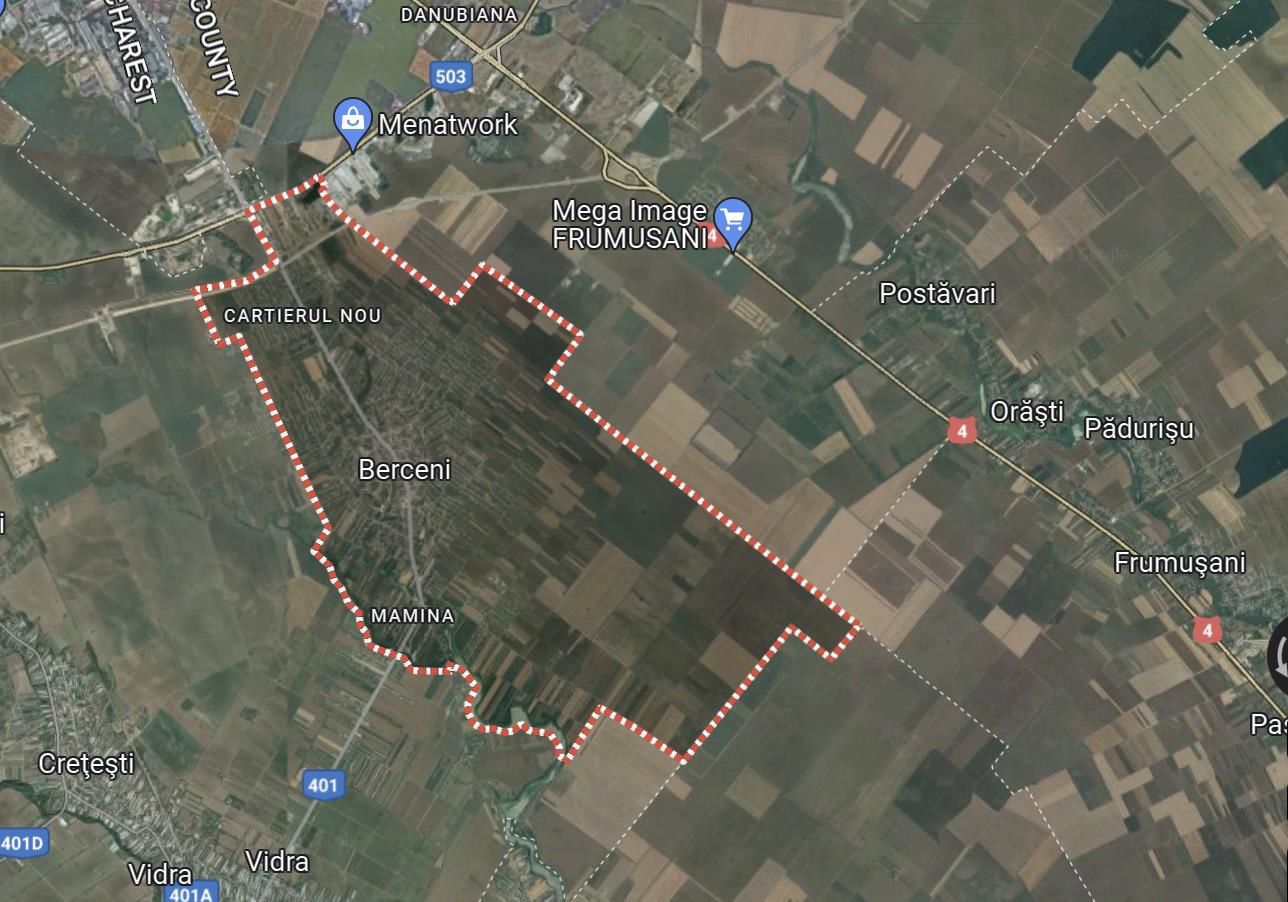 Vila si teren sat Berceni jud Ilfov