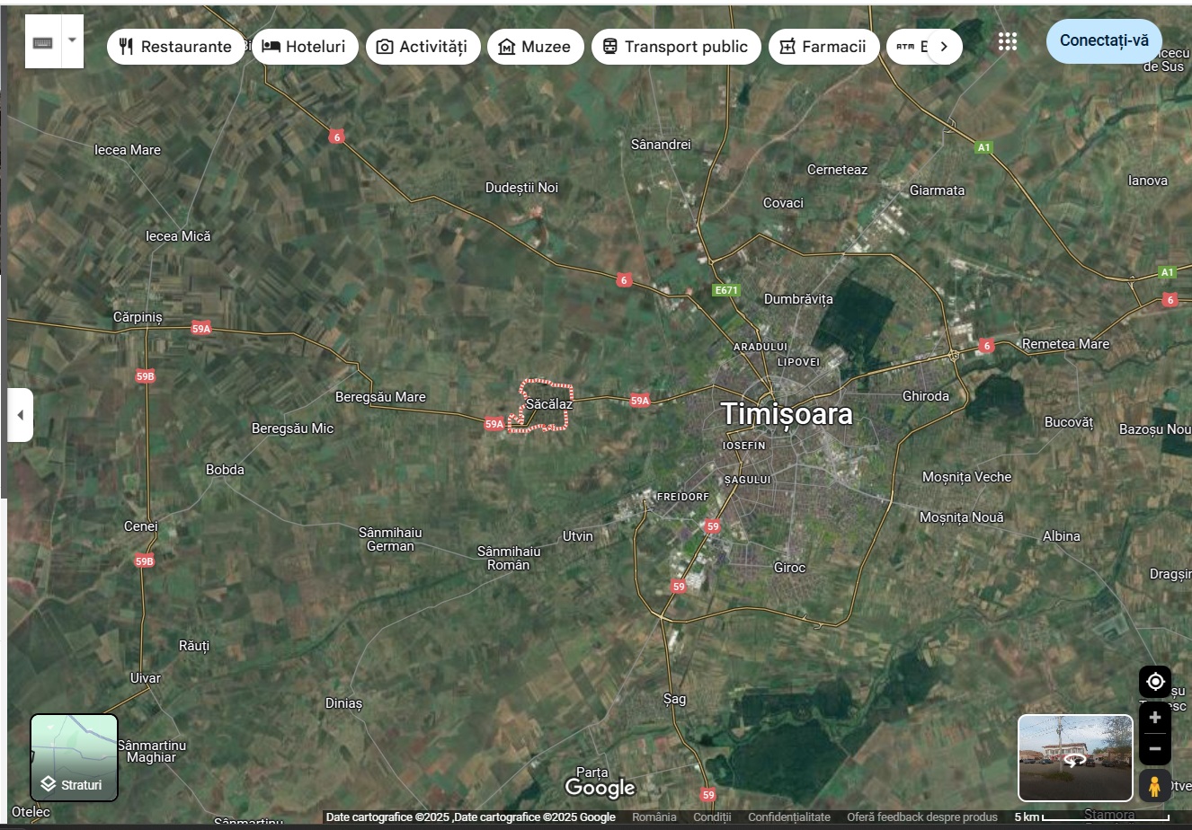 Terenuri extravilane Sacalaz jud Timis