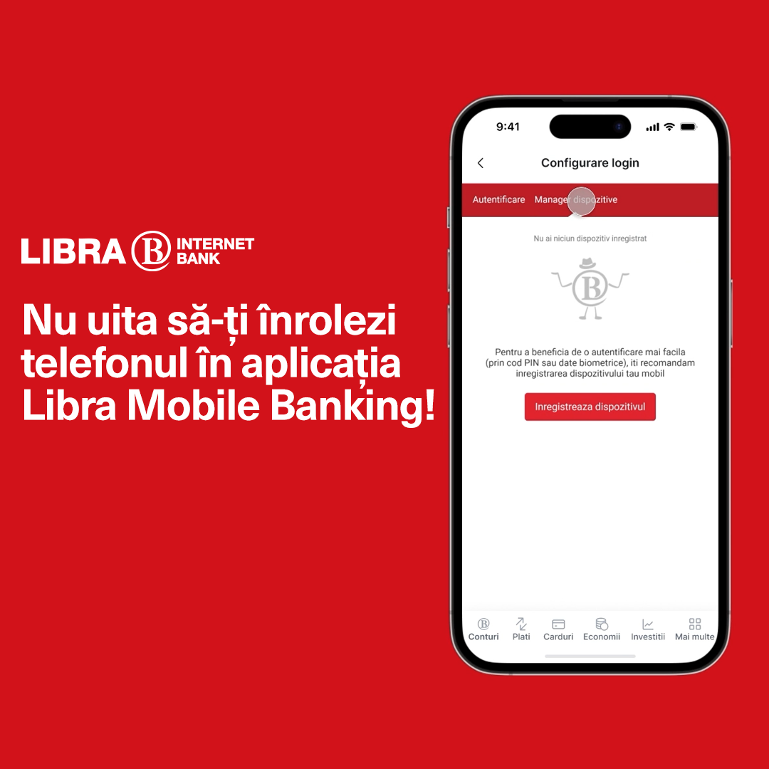 Securitate maximă în mobile banking. Protejează-ți contul cu un singur pas