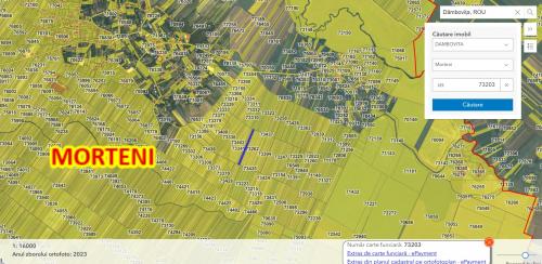 Terenuri extravilane Morteni jud Dambovita