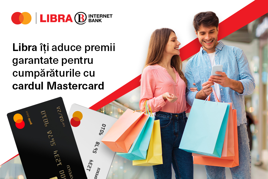 Libra îți aduce premii garantate pentru cumpărăturile cu cardul Mastercard