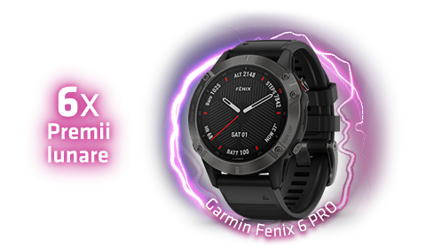 6x premii lunare - Garmin Fenix 6 Pro