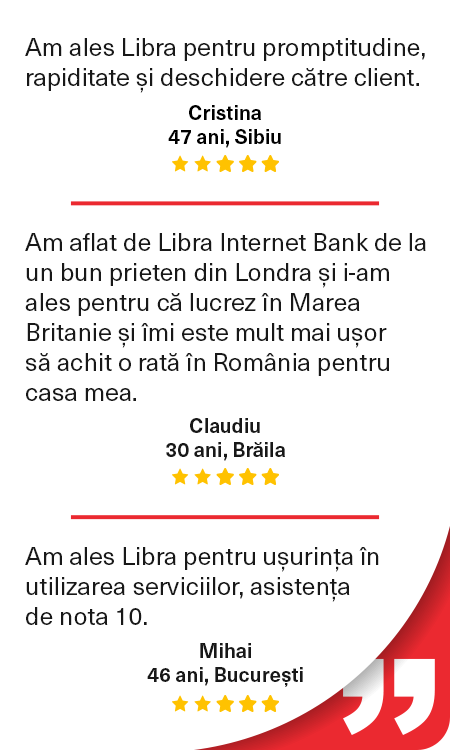 Testimoniale clienti libra
