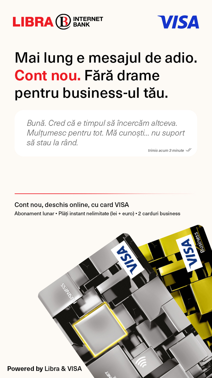 Cont nou business Libra Internet Bank cu card VISA — fără drame pentru business-ul tău.